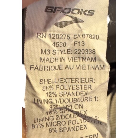 Brooks Womens M Black/White Athletic Tank Top - Picture 8 of 8